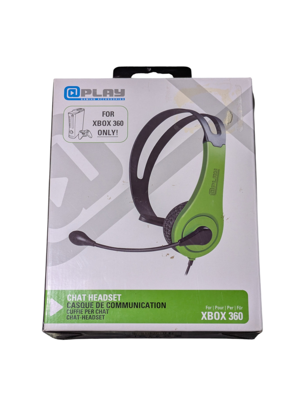 Xbox 360 Wired Chat Headset Designed For The Gaming Console with Manual